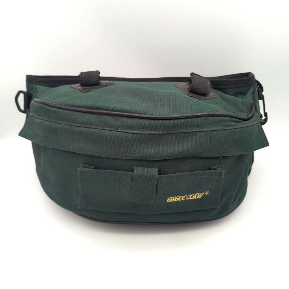 Eagle Claw Large Utility Belt Fanny Pack Green Fishing Outdoor Hiking Tackle Bag