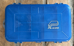 Vintage PLANO Mini Magnum 3213 2-Sided Pocket Tackle Box Organizer Blue/Grey