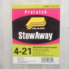 Plano 2-3601-00 Thin Stowaway with Adjustable Dividers, One Size, Clear