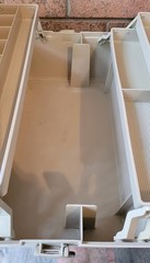 PLANO 8606 Tackle Box Double Two Sided Craft Supply Holder Large Clean Good cond