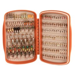 Small Burnt Orange Tacky Pescador Waterproof Silicone Slit Fly Fishing Box