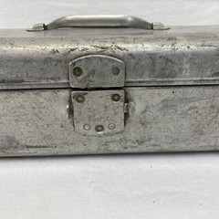 Aluminum Tier Tackle Box 5″x7″x18″ In Fair Condition. See description A