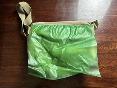 Vtg ORVIS ARCTICREEL Self-Cooling Creel Scotch Flax Fishing Crossbody Bag Arctic