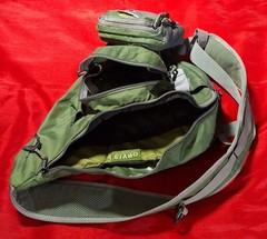ORVIS Olive/Gray Sling Pack Fly Fishing Shoulder Bag— One Strap Crossbody Pack