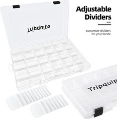 3600 Tackle Trays, Plastic Storage Organizer Box with Removable Dividers – Ta…