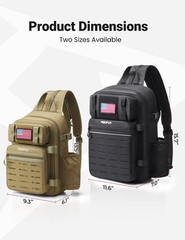 Fishing Backpack Tackle Bag, MOLLE & 2 Rod Holders, Multi Storage