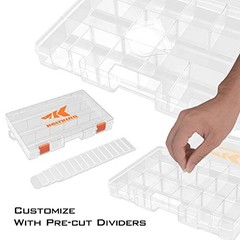 Tackle Boxes, Plastic Box, Plastic Storage Organizer Box 3600(4Pack) Standard