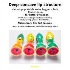 Floating Wooden Popper Lure 20cm 85g UV Groove Rattle Chamber for GT Grouper