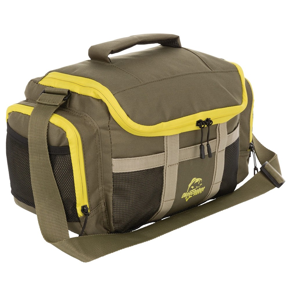 Okeechobee Fats Medium Fishing Gear Tackle Bag Soft Sided Fishing Bag | Includes