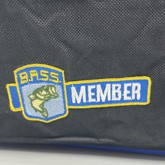 BASS Member Blue & Black Soft Side Tackle Zip Up Bag Embroidered Logo B.A.S.S.