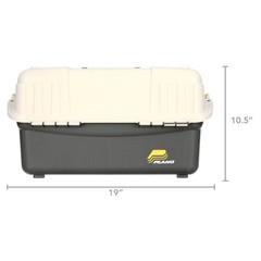 6-Tray Hip Roof Large Tackle Storage Box, Green/Sand