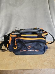Calamus TB61 Canvas Tackle Bag Blue Orange Fishing Bag NEW