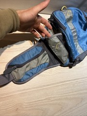 William Joseph Fishing Waist Pack Lumbar Gear Bag + Neck Strap Blue