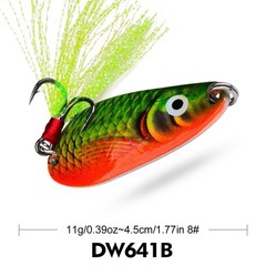 Metal Spoon Lure 4.5cm 11g Silver Plated Long Cast Bait for Bass Pike Perch