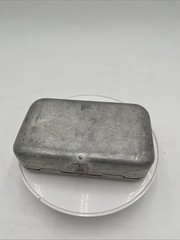 Vintage Aluminum Tackle Box 12 Compartment Fishing Lure Case Hong Kong 6.5”