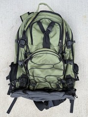 Orvis Fly Fishing Backpack Olive Drab Hiking Rod Bag Water-Resistant ~Great
