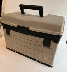 Vintage Plano Tackle Systems Bulk 5940 Fishing Tackle Box 4 Drawer 12x17x9.5
