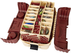 Outdoors 2059 Hip Roof 7-Tray Fishing Tackle Box – Large Portable All-Weather Fi