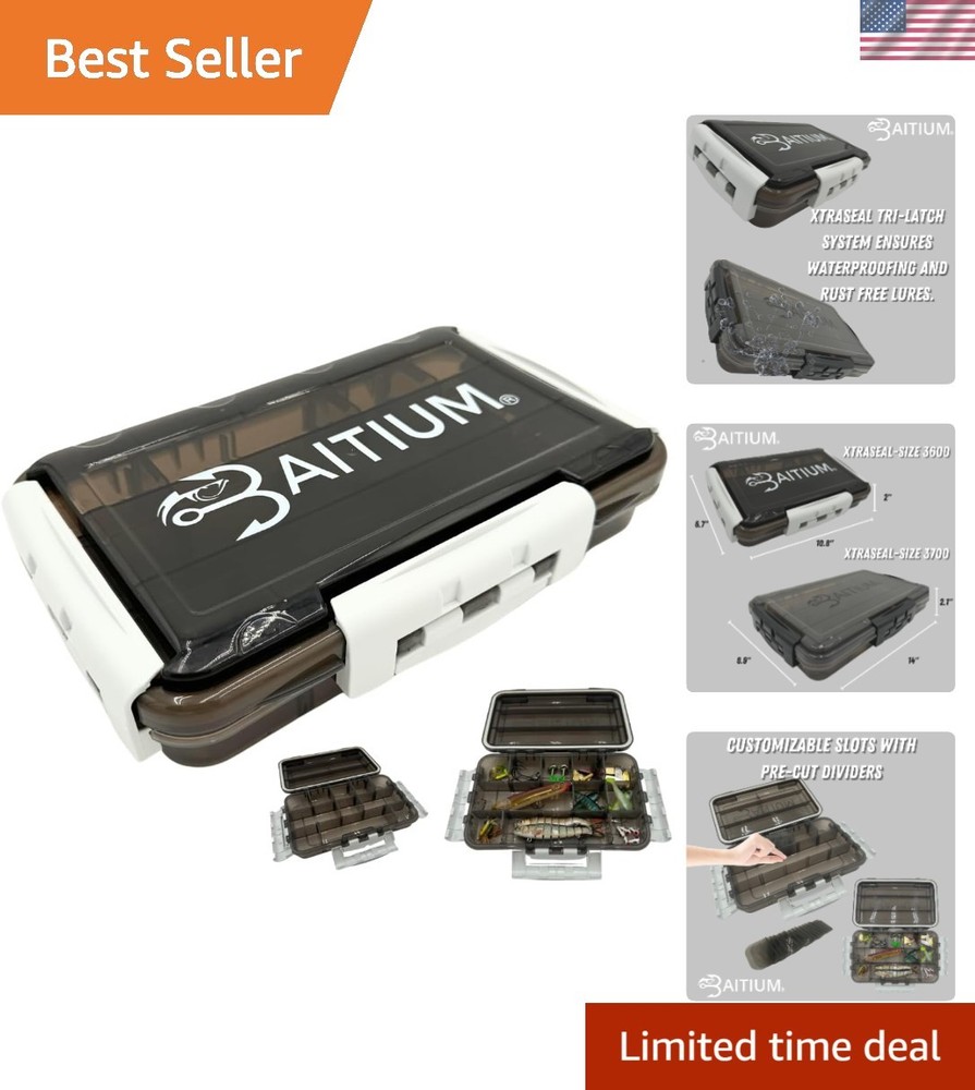 Durable 3600 Tackle Organizer Box – Waterproof Storage for Fishing Enthusiasts