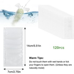 PVA Bags Fishing, 120pcs PVA Bags Carp Fishing, Quick Dissolving PVA Ba…