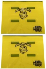 (2) Bass Mafia 4-Banger Mr Crappie 13″x16″ Fishing Waterproof Yellow Money Bags