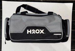 H2OX Premier Tackle Bag Black Gray With Accessories And Gloves