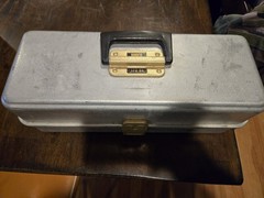 Vintage UMCO 173AS Aluminum 3 Tier Fishing Tackle Box Made In USA 60’s