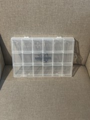 Okeechobee Fats Clear Plastic Tackle Utility Box Organizer Storage Compartment