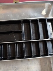 Vintage Unknown Aluminum Tackle Box-4 Tier Tray Old Lure Display Storage NICE