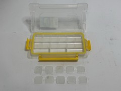 New Plano Model 5-15 Plastic Hinged Waterproof Fishing Lure Tackle Box 9″ x 5″