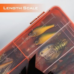 Adjustable Fishing Tackle Boxes 3600/3700 with Transparent Lid & Length Scale