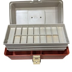 Vintage Plano Model 4804 Three Tier Fishing Tackle Box – Clean – Made In The USA