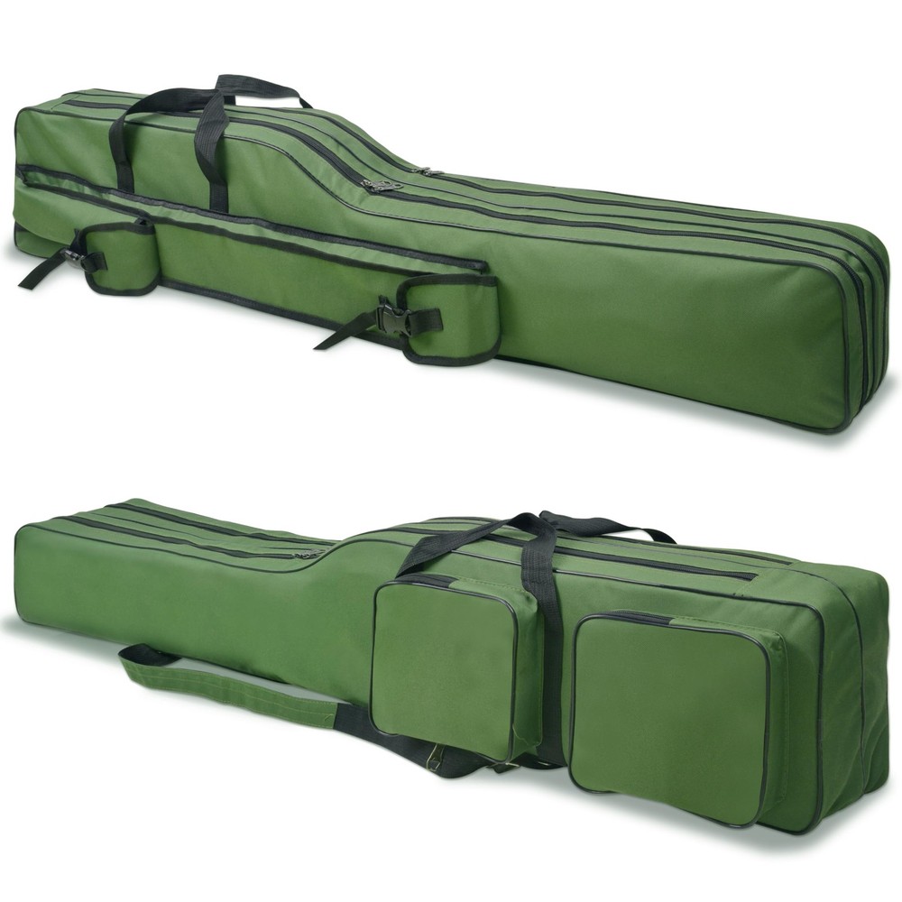 Fishing Rod Case, Portable Fishing Pole Bag 4.27ft Waterproof Rod Reel Carrie…