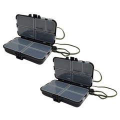 Double Side Fishing Accessory Case Fishing Tackle Storage Box with Divider