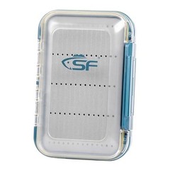 Large Waterproof Fly Box – Double Sided Clear Lid – Ice Streamer Foam-Large