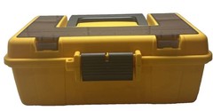 VTG Plano Plastic Tool-Tackle Box W/Removable Tray, Lid Storage 13”x7”x5.5”