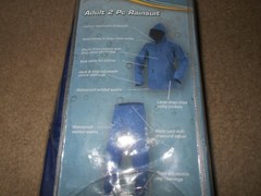 NEW Stearns Adult 2 pc Rainsuit M/L Navy Waterproff Ventilated Windproof