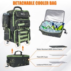 AYAMAYA Fishing Backpack with Cooler, 45L Tackle Backpack with Rod Holders & …