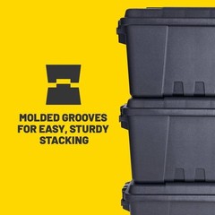 Plano 17-Gal. Storage Box in Black
