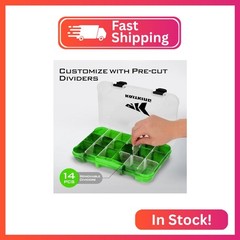 KastKing Utility Tackle Boxes, 3600 2 Pack Fishing Tackle Trays Organizer