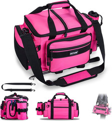 Fishing Tackle Bag,Store up to 4PCS 3700 Tackle Boxes(Not Included),600D Soft Si