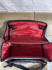 Plano 3700 Tackle Bag Gray Black Red Tackle Tray 15” Long