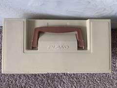 VINTAGE Plano Tackle Box 2200 Fold Out Tray W/ 1 Rebel Floating Minnow Lure
