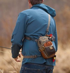 San Juan Vertical Chest Pack Tidal Blue Fishing Tackle Storage Bag Trout