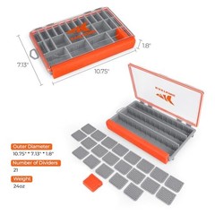 HyperSeal Waterproof Tackle Box, 3600 and 3700 Tackle Trays, 3600 (2 Packs)