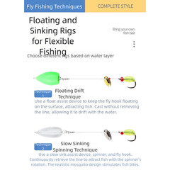20 Pack Artificial Maggots for Fishing Soft Lures for Trout Bass Crappie