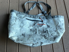 Simms Dry Creek Simple Tote 50L Cloud Camo Grey Water Resistant Gear Bag NWT