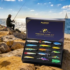 Fishing Lures kit, Bass Fishing Lures for Freshwater， Fishing Gear Set Gifts