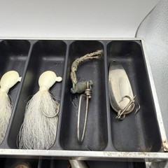 Vintage UMCO 102A Aluminum Tackle Box Full of Fishing Tackle