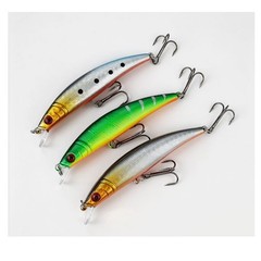 Plastic Bait Minnow Lures Abs Material Construction Streamlined Body Design
